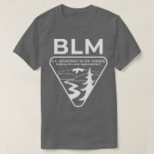 The Original BLM Bureau of Land Management White 1 T-shirt (Design voorkant)