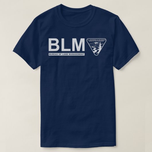 The Original BLM Bureau of Land Management White 2 T-shirt (Design voorkant)