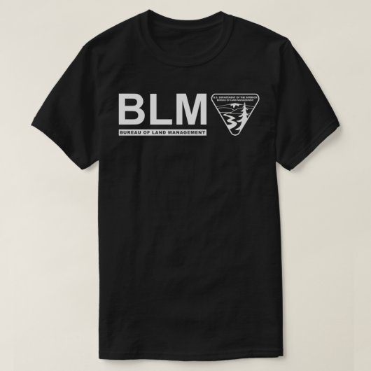 The Original BLM Bureau of Land Management White T-shirt (Design voorkant)