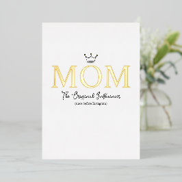 The Original Influencer Mom Folie Feestdagenkaart