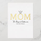 The Original Influencer Mom Folie Feestdagenkaart (Voorkant)