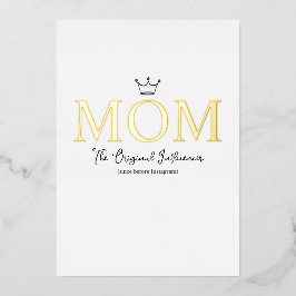 The Original Influencer Mom Folie Feestdagenkaart