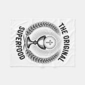 The Original Superfood Eucharist Catholic M  Fleece Deken (Voorkant (Horizontaal))