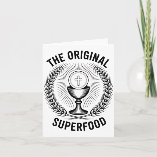 The Original Superfood Eucharist Catholic M  Kaart (Voorkant)