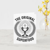 The Original Superfood Eucharist Catholic M  Kaart (Gele Bloem)