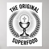 The Original Superfood Eucharist Catholic M  Poster (Voorkant)