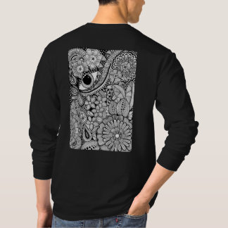 The other side – Black and White Hand-Drawn Art T-shirt