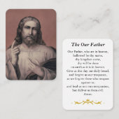 The Our Father Prayer Card Plaatskaartje (Voorkant / Achterkant)