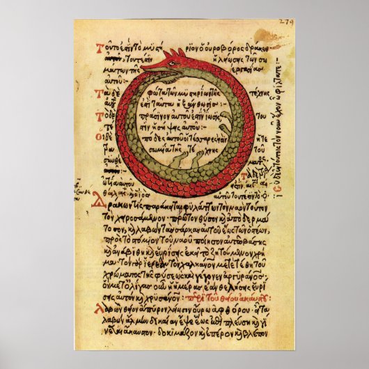 The Ouroboros Sherwood Taylor "The alchemis" Poster (Voorkant)