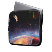 The Out in Space Man, on Their Own Electronics Bag Laptop Sleeve (Voorkant Links)