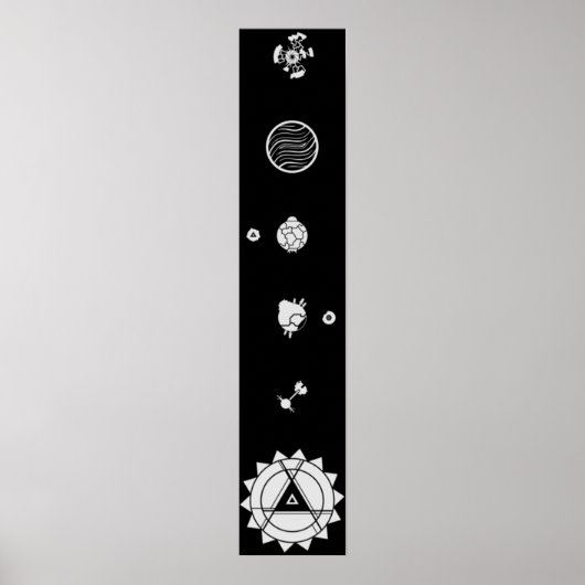 The Outer Wilds Solar System Poster (Voorkant)