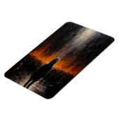 The Outsider: Dramatische Abstracte Kunst Magneet (Linkerzijde)