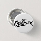 The Overcomer Bold Typography Ronde Button 3,2 Cm (Voorkant /achterkant)