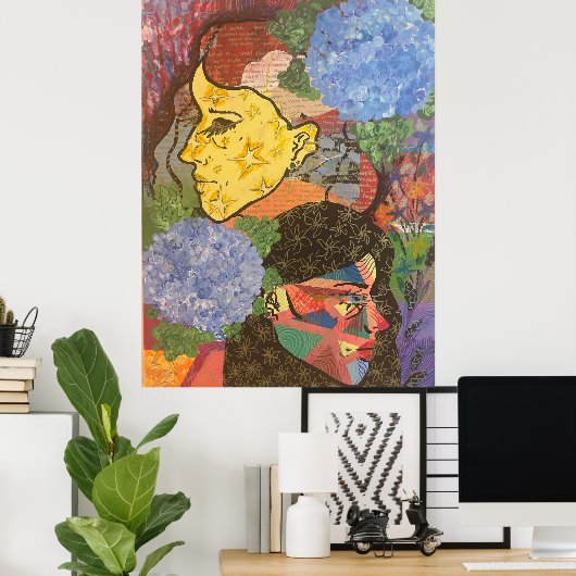 The Overthinker en The Dreamer van Picco Em Studio Poster (Thuiskantoor)