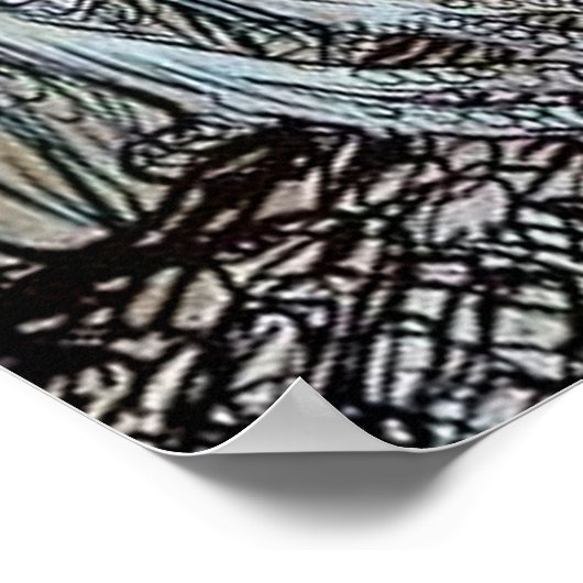 "The Owl and the Birds" van Arthur Rackham Poster (Hoek)