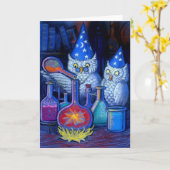 The Owl Chemists Kaart (Gele Bloem)