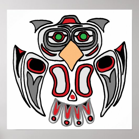 The Owl ,Haida Poster (Voorkant)