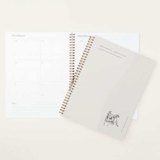 The Owl- Naturalist Menagerie Archive  Planner (Display)