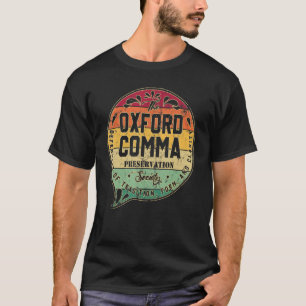 The Oxford Comma Preservation Society Woordenboek T-shirt