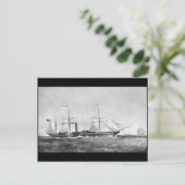 The Paddle Steamer, RMS "Britannia", 1840 Briefkaart (Staand voorkant)