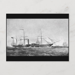 The Paddle Steamer, RMS "Britannia", 1840 Briefkaart
