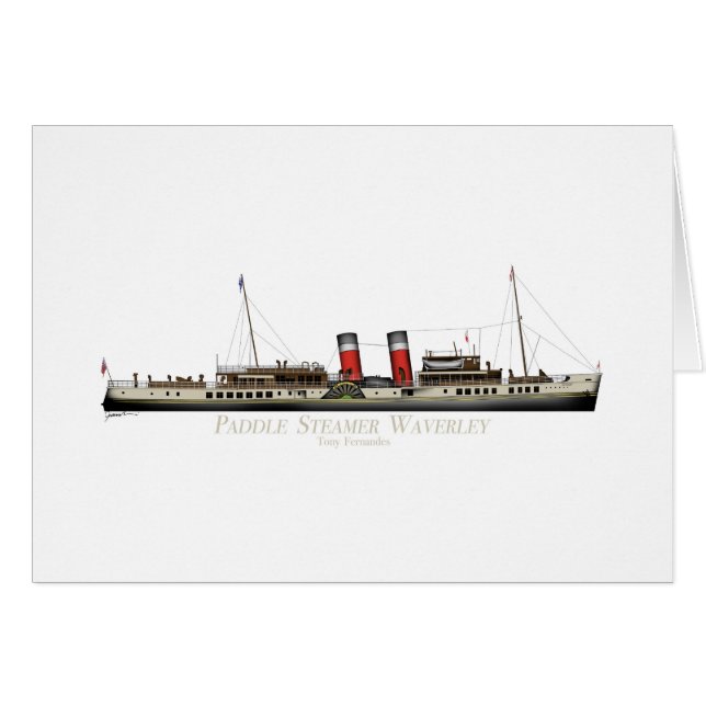 The Paddle Steamer Waverley by Tony Fernandes (Voorkant Horizontaal)
