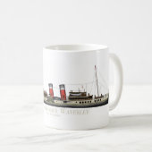 The Paddle Steamer Waverley by Tony Fernandes Koffiemok (Voorkant rechts)