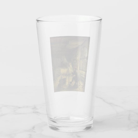 The Painter in his Workshop (Artist's Studio) Glas (Achterkant)