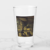 The Painter in his Workshop (Artist's Studio) Glas (Voorkant)