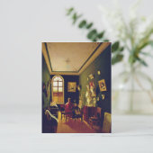 The Painter's Studio, 1843 Briefkaart (Staand voorkant)