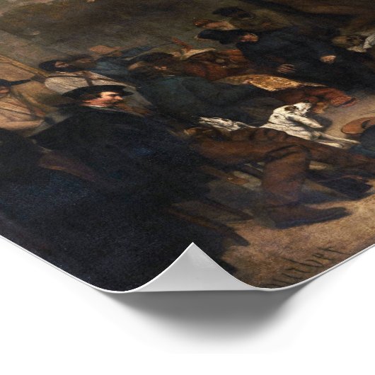The Painter's Studio by Courbet - Poster (Hoek)