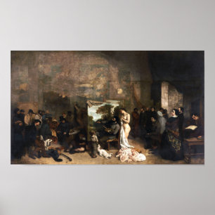 The Painter's Studio by Courbet - Poster