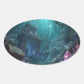 The Palace of Tides and Treasures Ovale Sticker (Voorkant)