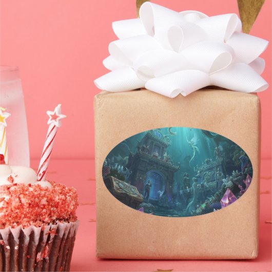 The Palace of Tides and Treasures Ovale Sticker (Feest)