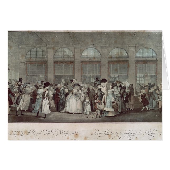 The Palais Royal Gallery's Walk, 1787 (Voorkant Horizontaal)
