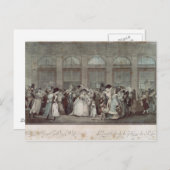 The Palais Royal Gallery's Walk, 1787 Briefkaart (Voorkant / Achterkant)