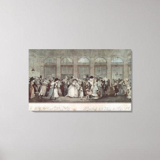 The Palais Royal Gallery's Walk, 1787 Canvas Afdruk (Voorkant)