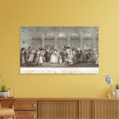 The Palais Royal Gallery's Walk, 1787 Canvas Afdruk (Insitu (Woonkamer))