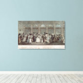 The Palais Royal Gallery's Walk, 1787 Canvas Afdruk (Insitu (Houten vloer))