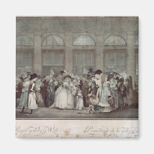 The Palais Royal Gallery's Walk, 1787 Magneet (Voorkant)