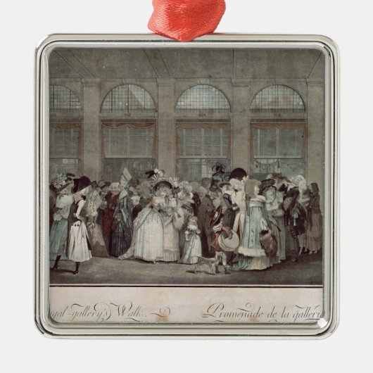 The Palais Royal Gallery's Walk, 1787 Metalen Ornament (Voorkant)