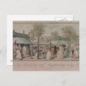 The Palais Royal Garden Walk, 1787 Briefkaart (Voorkant / Achterkant)