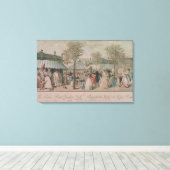 The Palais Royal Garden Walk, 1787 Canvas Afdruk (Insitu (Houten vloer))