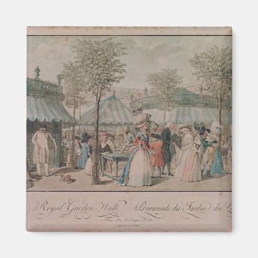 The Palais Royal Garden Walk, 1787 Magneet (Voorkant)