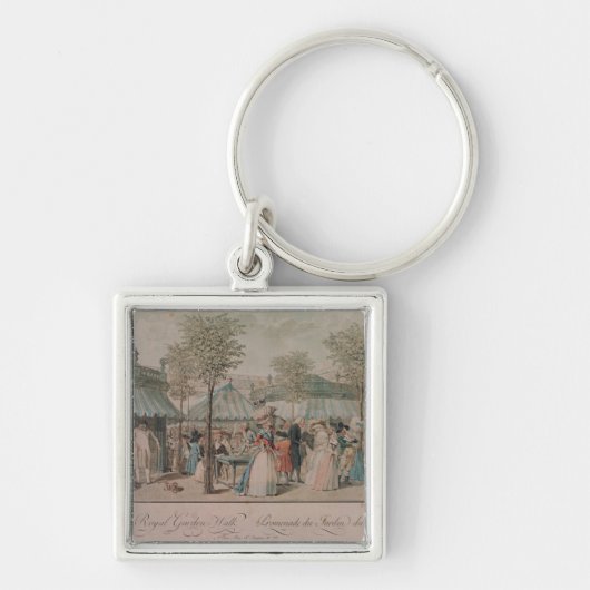 The Palais Royal Garden Walk, 1787 Sleutelhanger (Voorkant)