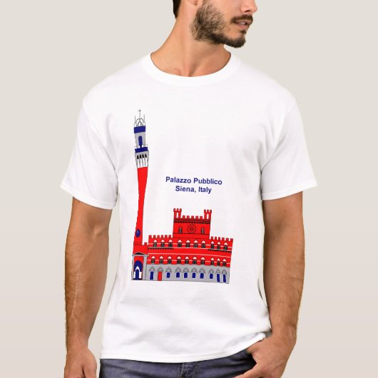 The Palazzo Pubblico Inspiration - Siena, Italië T-shirt (Voorkant)