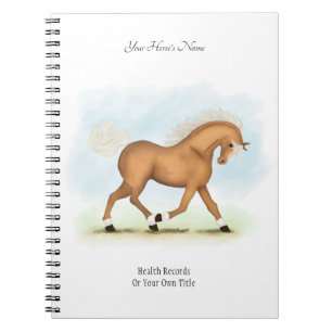 The Palomino Blaze Personalized Horse Owner's Jour Notitieboek