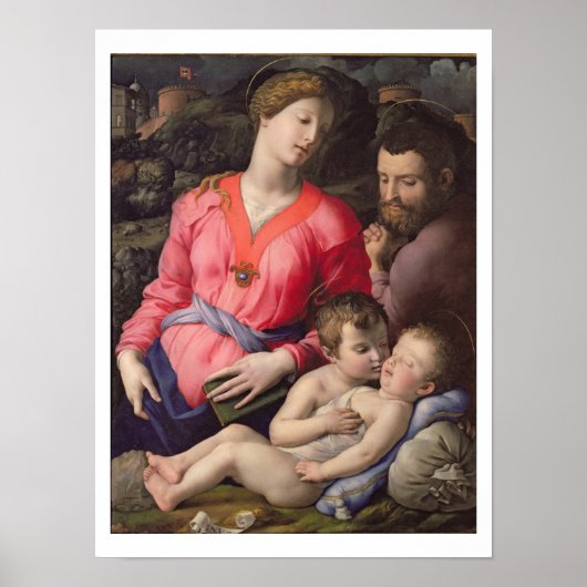 The Panciatichi Heilige Familie, c.1530-32 (olie o Poster (Voorkant)