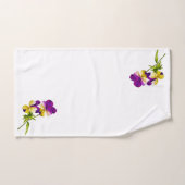 'The Pansy Party' op een badkamerhanddoekset (I) Bad Handdoek (Handdoek)