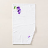 'The Pansy Party' op een badkamerhanddoekset (III) Bad Handdoek (Handdoek)